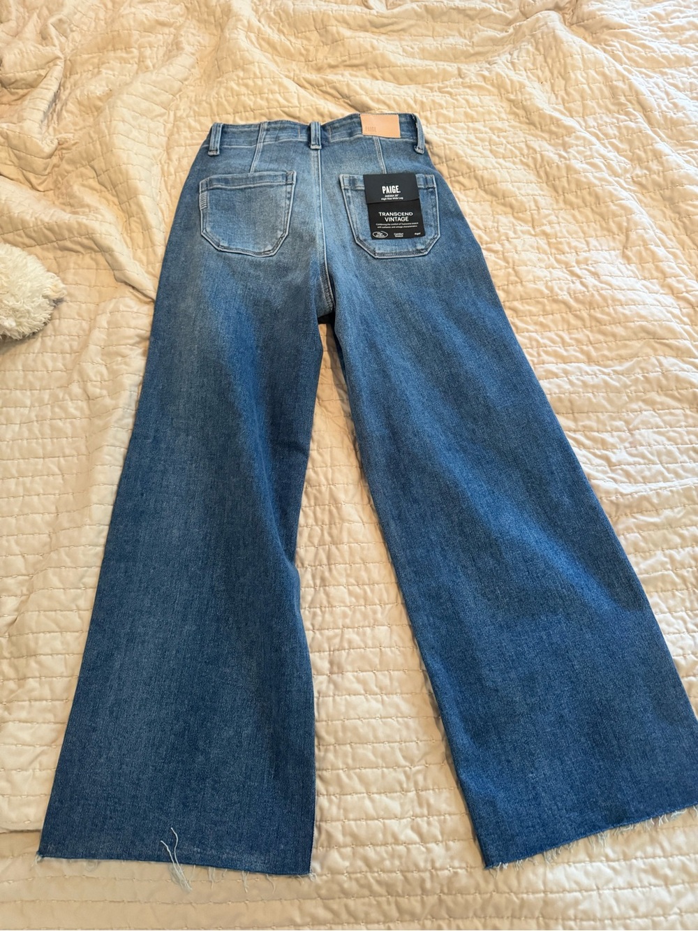PAIGE Wide Leg High-Rise Jeans (Anessa) size 25Petite - Picture 9 of 13